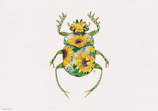 Sunflower Beetle Archival A4 Print